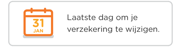 31 januari is de laatste dag om je zorgverzekering te wijzigen.